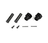 Parti per auto RC Per 1/5 Per Hpi Per Rofun Per Baha Per Rovan Per Km Per Baja 5B 5T 5SC Camion Rc Parti Di Automobili 24mm Anteriore Esagonale Rafforzare L'albero Del Mozzo Della Ruota(Black)