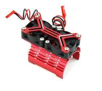 Parti per Auto RC per Axial per SCX10 per Traxxas per TRX4 per Tamiya 1/8 1/10 rc Car Parts 540 550 3650 3660 3670 Motore Dissipatore Calore Ventola di Raffreddamento da 36 Mm(Red)