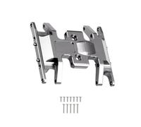 Parti per auto RC Per Axial Per SCX24 90081 1/24 Base Montaggio Cambio Metallo Supporto Della Trasmissione Piastra Paramotore Ricambi Accessori Auto Cingolate RC Sostituzione Aggiornamento(Gray)