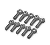 Parti per Auto RC per Axial SCX10 II D90 D110 per Tamiya CC01 1/10 RC Auto Barca Aereo Parti Fai da Te Metallo CW M3/M4 Tirante di Collegamento Giunto Sferico estremità(M4 Grey 10PCS)