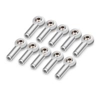 Parti per Auto RC per Axial SCX10 II D90 D110 per Tamiya CC01 1/10 RC Auto Barca Aereo Parti Fai da Te Metallo CW M3/M4 Tirante di Collegamento Giunto Sferico estremità(M3 Anti Silver)