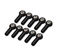 Parti per Auto RC per Axial SCX10 II D90 D110 per Tamiya CC01 1/10 RC Auto Barca Aereo Parti Fai da Te Metallo CW M3/M4 Tirante di Collegamento Giunto Sferico estremità(M3 Black 10PCS)