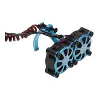 Parti per Auto RC per Axial SCX10 per Traxxas TRX4 per Tamiya 1/8 1/10 rc Cars 540 550 3650 3660 Dissipatore di Calore del Motore Ventola Raffreddamento con Sensore Termico(Blue)