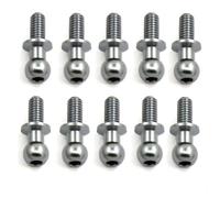 Parti per Auto RC per Tamiya per TT01 per Sakura D5 1/10 RC Drift Car Pezzi di Ricambio per Universali 10 M3 Viti A Testa Esagonale Metallo(White)