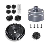 Parti per Auto RC per Tamiya per TT02 per TT02B XV02 1/10 RC Ricambi Auto Accessori Custodia Differenziale Metallo E Set di Ingranaggi Differenziali(Gray)