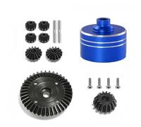 Parti per Auto RC per Tamiya per Tt02 per Tt02b Xv02 Tt2100 1/10 Rc Auto Differenziale Metallo Cassa Acciaio Ingranaggio Sperone Principale -Set Parti Aggiornamento Accessori(Blue)