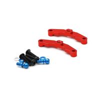 Parti per Auto RC per Tamiya per TT02 Type-S TT02S 1/10 rc Car Upgrade Parts Accessori 2 Pezzi Supporto Braccio Superiore Lega di Alluminio 54651(Red)