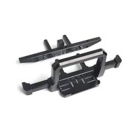 Parti per auto RC Per Traxxas Per TRX4 Per Defender 82056-4 1/10 RC Crawler Auto Parti Aggiornamento Anteriore Metallo Paraurti Posteriore Verricello Base Montaggio Accessori Decorativi(Black,Set)