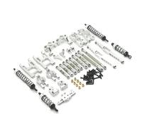 Parti per auto RC Per Wltoys 12428 A-B-C 12427 12423 Per FY-03 02 01 1/12 RC Auto Metallo Aggiornato Pezzi Di Ricambio Sospensione Sterzo Tazza Altalena Braccio Corpo Asta Ammortizzatore(Silver)