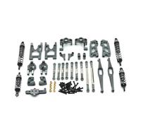 Parti per auto RC Per Wltoys 12428 A-B-C 12427 12423 Per FY-03 02 01 1/12 RC Auto Metallo Aggiornato Pezzi Di Ricambio Sospensione Sterzo Tazza Altalena Braccio Corpo Asta Ammortizzatore(Gray)