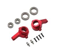 Parti per auto RC Per Wltoys 184011 A949 A959 A969 A979 K929 1/18 rc Car Parts Aggiornamento In Metallo Anteriore E Posteriore Per Forcellone BaseC Tazza Di Sterzo Con Cuscinetto(Red,Steering Hub)