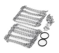 Parti Per Axial Per SCX10 90046 D90 Per TRX4 Per TRX6 Scala 1/10 2 Pezzi 2.2 Pollici Antiscivolo Invernale Antiscivolo Pneumatico Auto Catene Da Neve RC Crawler(For 130mm Tires)