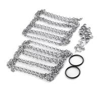 Parti Per Axial Per SCX10 90046 D90 Per TRX4 Per TRX6 Scala 1/10 2 Pezzi 2.2 Pollici Antiscivolo Invernale Antiscivolo Pneumatico Auto Catene Da Neve RC Crawler(For 120mm Tires)