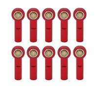 Parti Per Axial Per SCX10 II D90 D110 Per Tamiya CC01 1/10 RC Auto Barca Auto Aereo Parti FAI DA TE In Metallo M3 27 MILLIMETRI Collegamento Tie Rod End Giunto Estremità(Red)