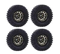 Parti Per Axial Per SCX24 Per FCX24 1/24 Per TRX4M 1/18 4 Pezzi 1,0 Pollici Più Mozzo Ruota Beadlock Cerchioni RC Crawler Auto Parti Di Aggiornamento(A With Tire)