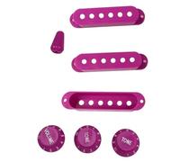 Parti per chitarra Coperture e manopole pickup single coil rosa rossa Coperture pickup per chitarra 1 interruttore manopole a 2 toni parti di chitarra(2)