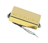 Parti per chitarra elettrica 1PC Alnico 5 Humbucker Pickup 4-Conduttori LP Parti Di Chitarra Elettrica Collo O Ponte Viti Regolabili Pole Pezzi (Color : Gold, Size : Bridge)