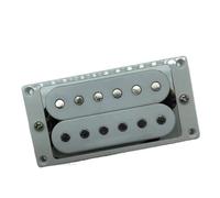 Parti per chitarra elettrica Pickup Humbucker Al Manico/ponte Per Chitarra Elettrica Alnico 4 Fili Conduttori Bobina Divisa Bianco/nero (Color : Neck, Size : 2)