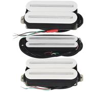 Parti per chitarra elettrica Set Di Pickup Humbucker A Doppia Rotaia Per Chitarra Elettrica In Ceramica Da 3 Pezzi Per Parti Di Chitarra HSH Nero/bianco (Color : 2)