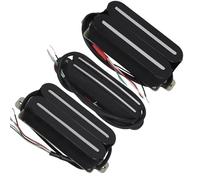 Parti per chitarra elettrica Set Di Pickup Humbucker A Doppia Rotaia Per Chitarra Elettrica In Ceramica Da 3 Pezzi Per Parti Di Chitarra HSH Nero/bianco (Color : 3/4)