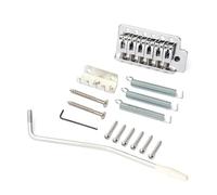 Parti per chitarra elettrica, sistema di ponte tremolo cromato per Fender Stratocaster Strat, lega