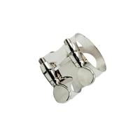 Parti Per Legature Per Bocchino Per Sassofono In Metallo Con Legatura Per Sassofono Alto/alto/tenore Sassofono Riparazione Parte (Color : Silver, Size : Tenor)
