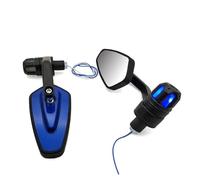 Parti Per Suzuk GSF1200 GSF1250 GSF650 Per BANDIT DL1000 DL650 Moto Handle Bar End Specchio Con LED Indicatori Direzione Retrovisore Laterale(Blu)