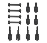 Parti Per Tamiya Per TT01 Per TT02 1/10 1 Set Giunti Albero Trasmissione Acciaio Temprato Coppa Cambio Differenziale DellAssale Della Ruota Ricambi Auto RC
