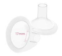 Parti per tiralatte Medela, flange ovali morbide da 17 mm con angolo di apertura più ampio di 106 gradi per pompa Medela Symphony, PersonalFit, Freestyle, Maxflow, Freestyle Flex Swing Maxi connettore