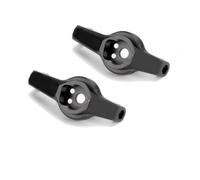 Parti Per Traxxas Per TRX4 Per TRX-4 1/10 2 Pezzi Blocco Caster Anteriore In Lega Di Metallo C-Hub Carrier RC Crawler Car Parti Di Aggiornamento Accessori(Black)