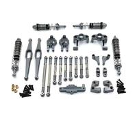 Parti Per Wltoys 12429 1/12 Ammortizzatore Asta Sterzo Kit Coppa Telecomando Crawler Accessori Auto Parti Di Aggiornamento In Metallo(Titanium)