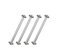 Parti Per WLtoys Per HSP A979 A949 A959 A969 K929 Per Himoto 1:18 E18 Spino Parti Aggiornamento F/R Metallo Dogbone A959-07 4 Pezzi RC Auto(Silver)