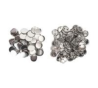 Parti Posteriori del Bottone di Pin, 100 Insiemi Durevoli Leggeri di Forma Rotonda Rifornimenti in Bianco del Creatore del Bottone per i Mestieri (37 MM)