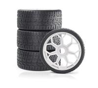 Parti Rc Per Arrma Per Reato Per Infrazione 6S Per BLX 4 Pezzi Pneumatici RC 2.9 3.94 OD Con Ruote A Nido D'ape(Silver)