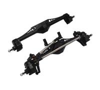 Parti RC Per Axial Per Capra 1.9 Per Unlimited Trail Per Buggy Per UTB Per Currie F9 1/10 Lega Alluminio Assale Anteriore Posteriore Aggiornamento Auto Cingolata RC(Black,Set)