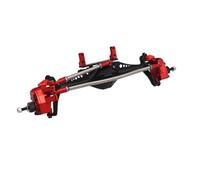 Parti RC per Axial per Capra 1.9 per Unlimited Trail per Buggy per UTB per Currie F9 1/10 Lega Alluminio Assale Anteriore Posteriore Aggiornamento Auto Cingolata RC(Red,Front)