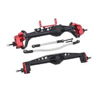 Parti RC Per Axial Per Capra 1.9 Per UTB AXI03004 Per LCG 1/10 Assale Portale Anteriore Posteriore Offset F9 In Alluminio Supporti Servo RC Crawler Aggiornamento Telaio(Red,Set)