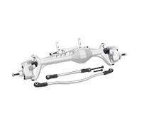 Parti RC Per Axial Per Capra 1.9 Per UTB AXI03004 Per LCG 1/10 Assale Portale Anteriore Posteriore Offset F9 Alluminio Supporti Servo RC Crawler Per Aggiornamento Telaio(Silver,Front)