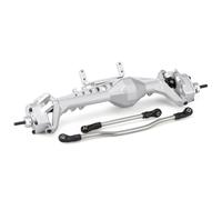 Parti RC Per Axial Per Capra 1.9 Per UTB Per LCG 1/10 RC Crawler Per Chassis Cheater Rigs Assale Portale Offset F9 In Alluminio CNC Con Supporti Servo(Silver,Front Axle)
