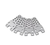 Parti Rc Per Axial Per SCX10 1/10 4 Pezzi Torre Sollevamento Ammortizzatore In Alluminio Supporto Regolazione Inferiore RC Crawler Auto Ricambi Aggiornamento(Silver)