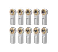 Parti RC per Axial per SCX10 D90 per Tamiya CC01 1/10 RC Crawler Car Truck Model Parts M4 Metal Link Rod Ends Ball Heads Accessori per Auto 10 Pezzi(Silver)