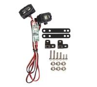 Parti RC Per Axial Per Traxxas Per TRX4 Per TRX6 Per SCX10 90046 AXI03007 Per Wraith Gen8 VS4-10 1/10 RC Luci Brillanti Faretto RC Auto Cingolata(E With controller)