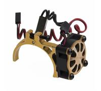 Parti RC per Axial SCX10 per Traxxas TRX4 per Tamiya 1/8 1/10 rc Car 540 550 3650 3660 Dissipatore di Calore del Motore Ventola Raffreddamento con Sensore Termico(Yellow)