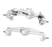 Parti RC Per H10 OPTIC Per LCG Per Capra Assale Anteriore Posteriore Con Portale Offset Alluminio 7075 Lavorato Supporto Servo BTA RC Per Rock Crawler(Silver,Set)