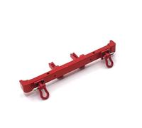 Parti Rc Per HuangBo For Toys ZP1001 ZP1002 ZP1003 ZP1004 1/10 Metallo Aggiornamento Refit Paraurti Posteriore RC Auto Ricambi Accessori Sostituzione(Red)