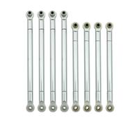 Parti Rc Per MN MN86S MN86 MN86KS MN86K G500 1/12 8 Pezzi RC Car Tirante In Metallo Biella Accessori Parti Di Aggiornamento Set Riparazione Accessori Ricambio(Silver)