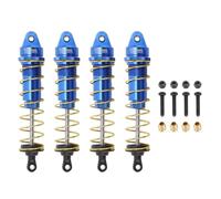 Parti Rc Per SCX10 1/10 4 Pezzi RC Ammortizzatore Di Ricambio Anteriore Posteriore Per A Molla Auto Cingolata(Blue)