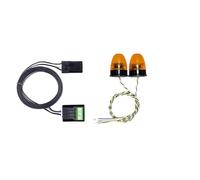 Parti RC Per Tamiya 1/14 2 Pezzi Luci Di Avvertimento Rotanti A 360 Gradi Per Escavatore Modello Xzd-04y Accessori Per L'aggiornamento Del Modello Di Ingegneria Rc