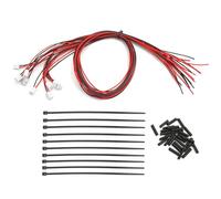 Parti RC Per Tamiya Per Scania 770S R620 Per Volvo Per Benz Per Man 1/14 Sistema Di Illuminazione PH2.0 Espandi Terminale Per Linea Filo Ricambi Per Camion RC(Red)