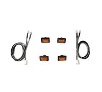Parti RC Per Tamiya Per Scania R470 R620 1/14 3V Luci Laterali Per Camion RC, Auto Parti Di Ricambio Fai Da Te Accessori Per L'aggiornamento(Transparent yellow)